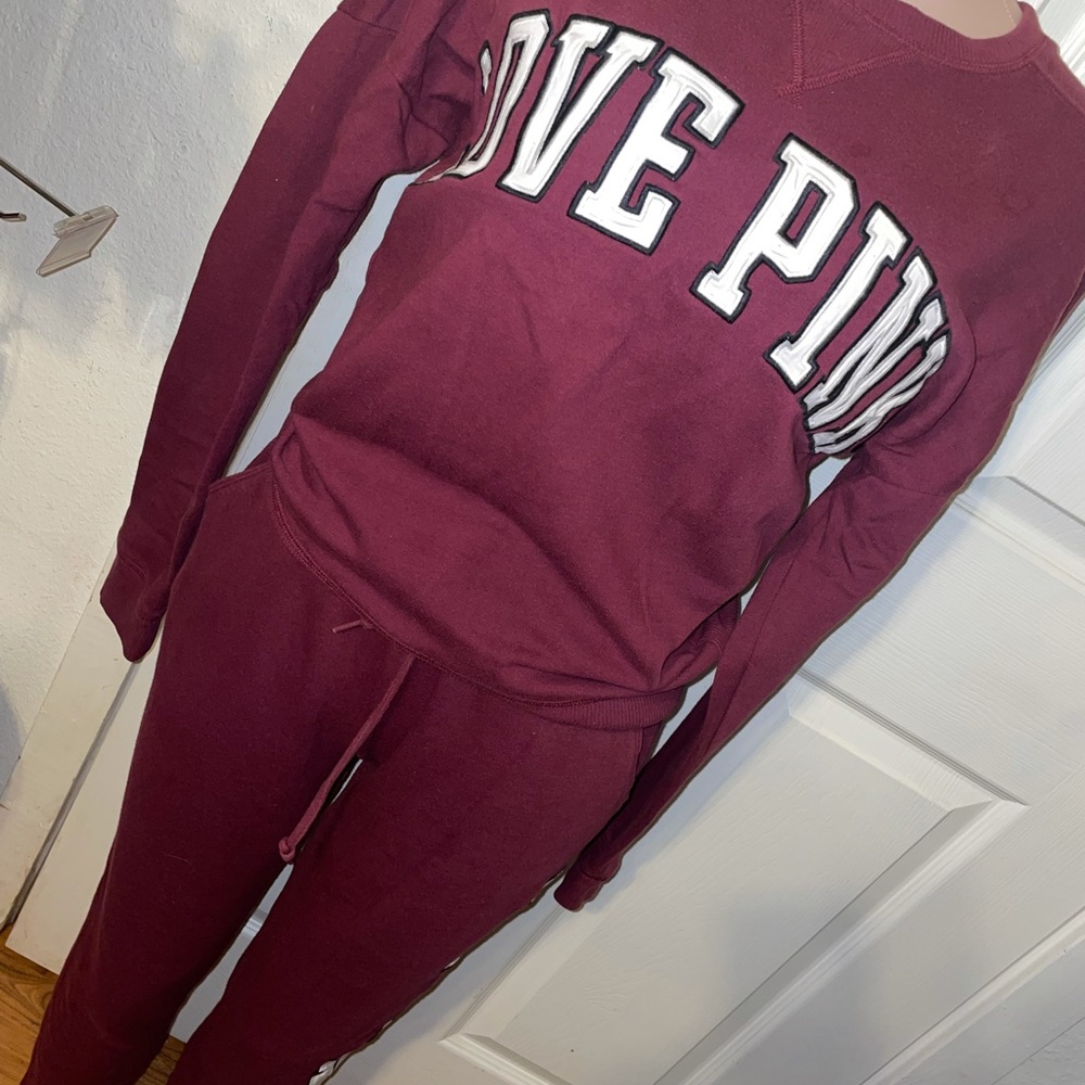 Victoria secret pink track suit small